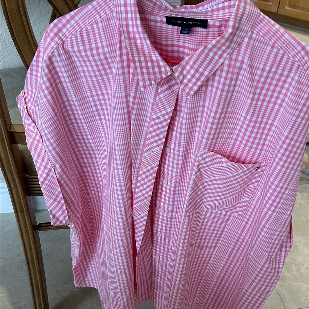 Tommy Hilfiger Pink Gingham Shirt